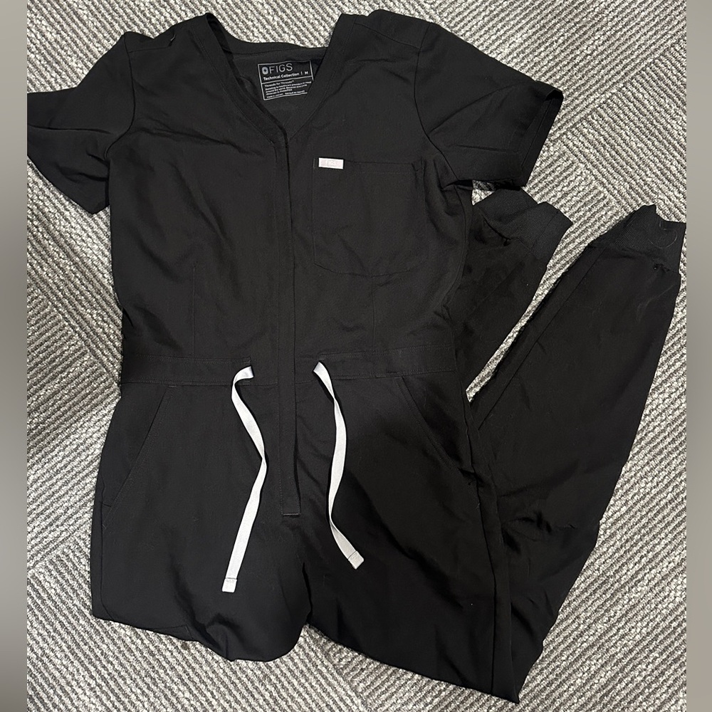 Figs Women's Black Jumpsuit
